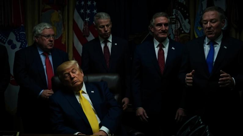 Imagem colorida, Trump é acusado de cochilar em coletiva e vira alvo de ironias na web - Metrópoles