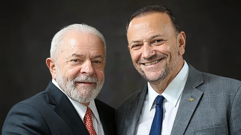 Lula e Edinho Silva em Brasília