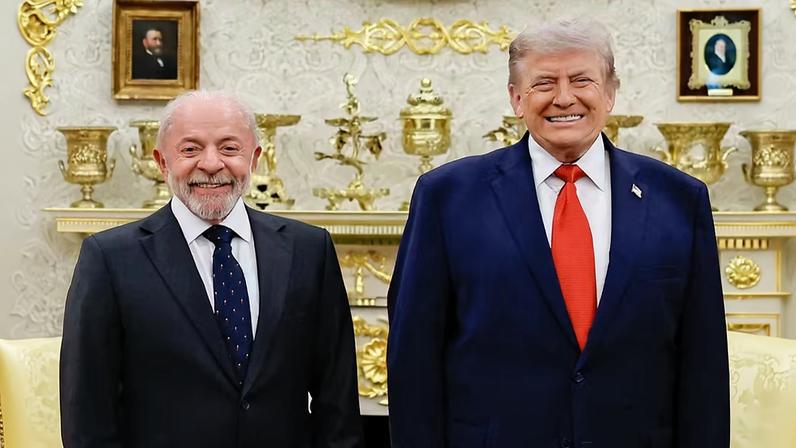 Lula: presidente esteve com Trump no início do mês, sem anúncios da Casa Branca — Foto: Ricardo Stuckert/PR