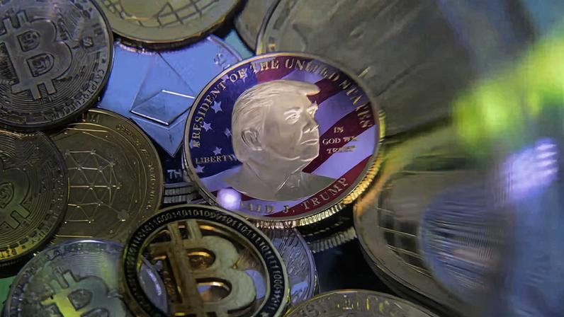 Memecoin $TRUMP é um dos quatro projetos ‘cripto’ da família que se tornaram mina de dinheiro para os Trump — Foto: Jonathan Raa/NurPhoto via AP