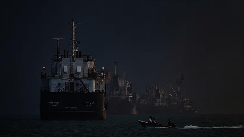 Petroleiros intensificam trânsito ‘às escuras’ pelo Estreito de Ormuz — Foto: Amirhosein Khorgooi/ISNA via AP