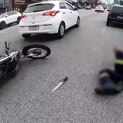 PM diz que ia matar antes de atirar em homem que se rendia na briga de trânsito