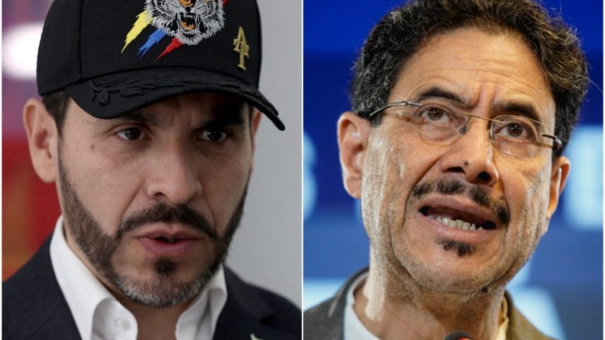 Abelardo de la Espriella e Iván Cepeda — Foto: Reuters/Luisa Gonzalez; Reuters/Sergio Acero