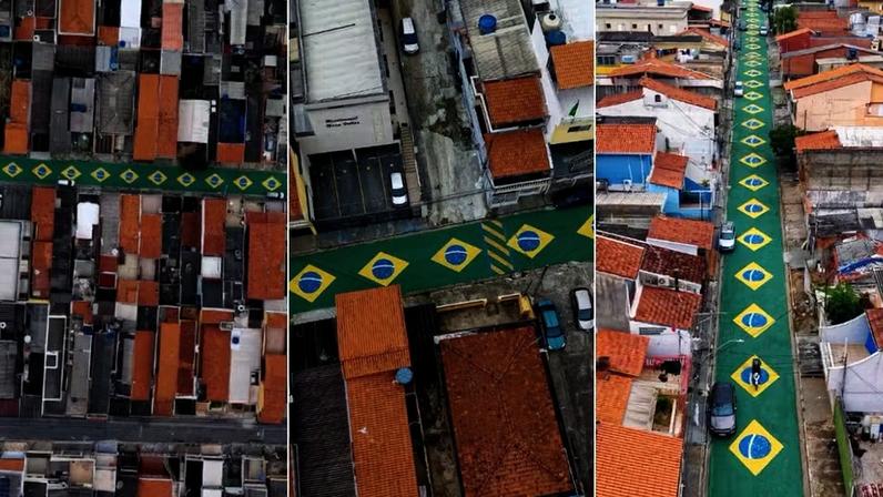 Rua em Osasco — Foto: Reprodução/@caiohenriquefoto
