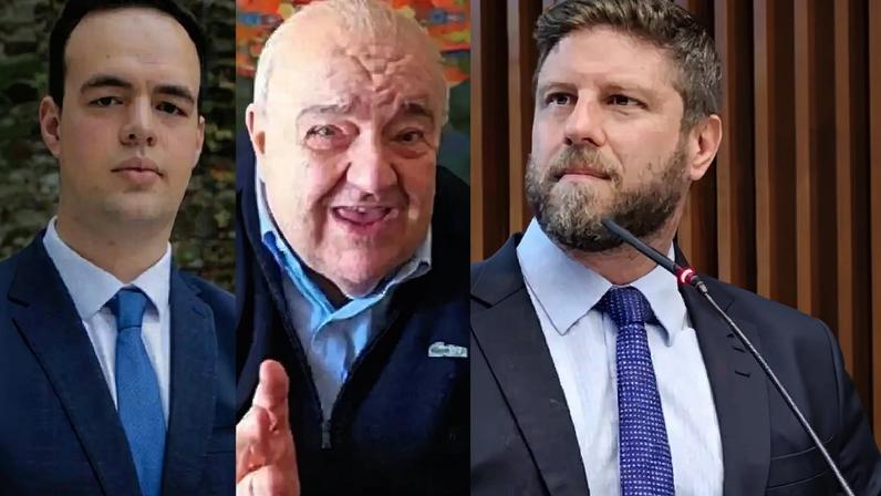 Luiz França (Missão), Rafael Greca (MDB), Requião Filho (PDT) e Sandro Alex (PSD) participam de evento organizado pela União dos Vereadores e Gestores Públicos do Paraná (Uvepar) e pela Escola Paranaense de Direito. (Foto: Fotomontagem Gazeta do Povo (Divulgação/Missão; Eduardo Luiz Klisiewicz/Tribuna do Paraná; Eduardo Matysiak/Câmara dos Deputados; Pablo Valadares/Câmara dos Deputados))