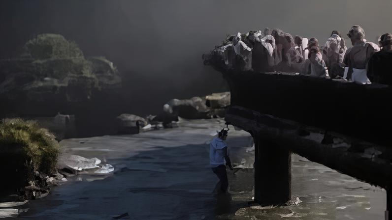 Imagem colorida de turista em Foz do Iguaçu