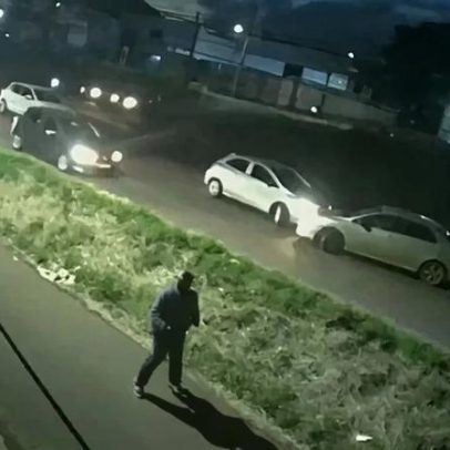 Motorista na contramão colide várias vezes com carro no PR
