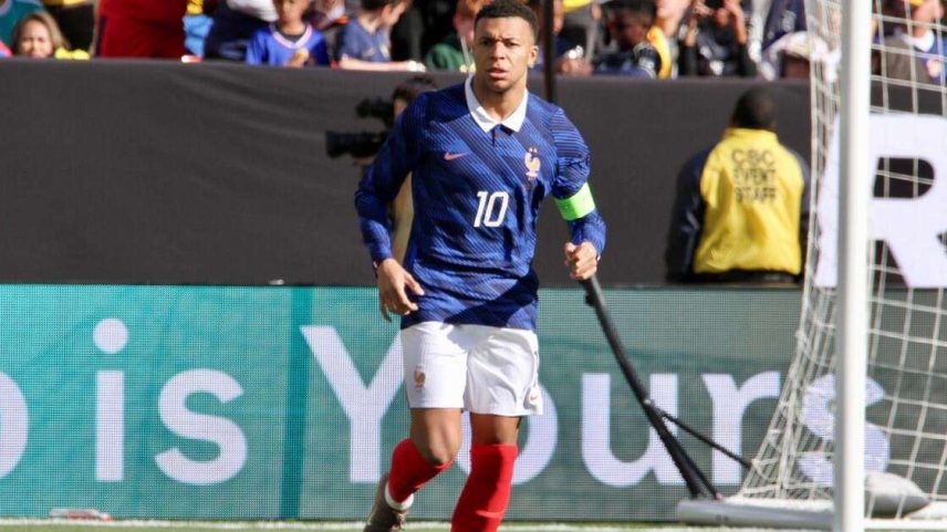 Mbappé durante amistoso contra a Colômbia, no dia 29.03.2026.