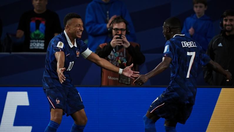 Kylian Mbappe celebra seu gol na Copa do Mundo de 2026