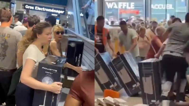 Franceses disputam ar-condicionado durante onda de calor