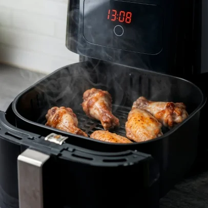 Comidas na air fryer ficam mais saborosas ao respeitar distância segura