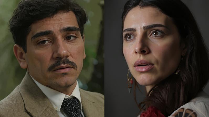 Fuad (João Fernandes) esconde segredo de Salma (Rayssa Bratillieri) em "A Nobreza do Amor"