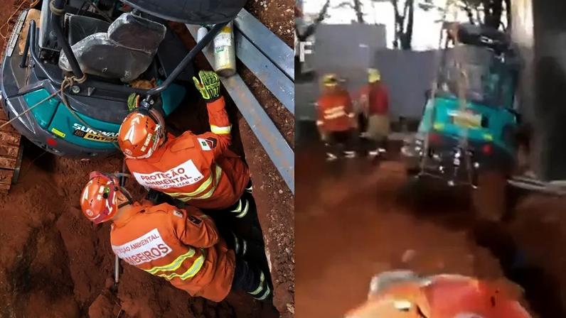 Funcionário morre soterrado em obra após deslizamento em Brasília