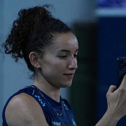 Gabi não treina na véspera de Brasil x Bulgária pela VNL