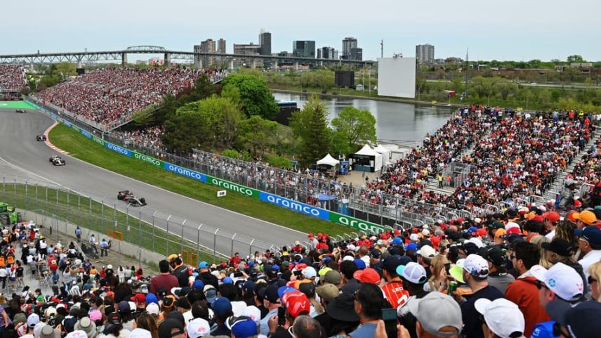 Gabriel Bortoleto, da Audi, em ação no GP do Canadá pela F1 2026 (Foto: Minas Panagiotakis/Getty Images/AFP)