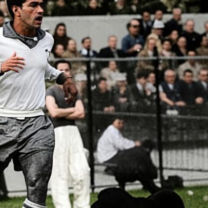 Cachorro driblou o maior jogador do mundo em treino