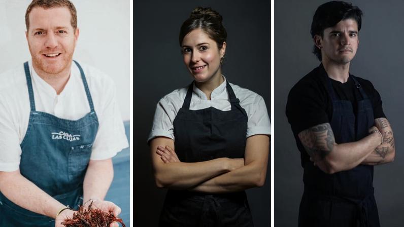 Juan Pablo Raide, Camila Fiol e Rodrigo Roldán são os chefs chilenos convidados para cozinhar no restaurante Origem