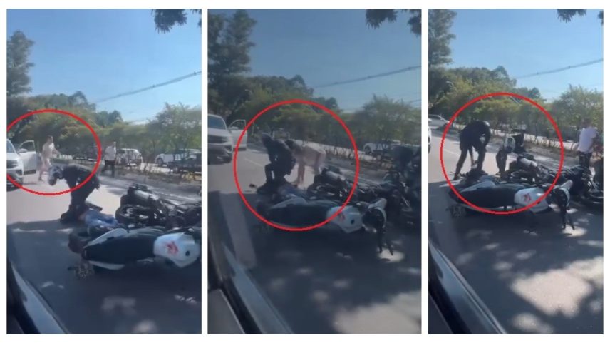 Jovem morre baleado após ser perseguido por guardas civis de São Caetano; câmera flagra homem colocando objeto ao lado de outro suspeito — Foto: Reprodução