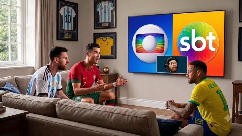 Copa do Mundo terá guerra de transmissão em despedida de Messi, CR7 e Neymar
