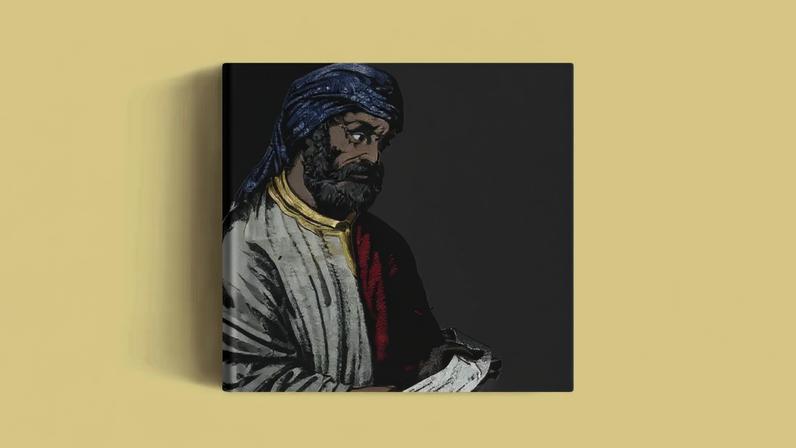 Three books on a yellow background.