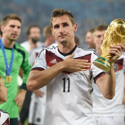 Klose fica atrás de Messi na artilharia histórica das Copas