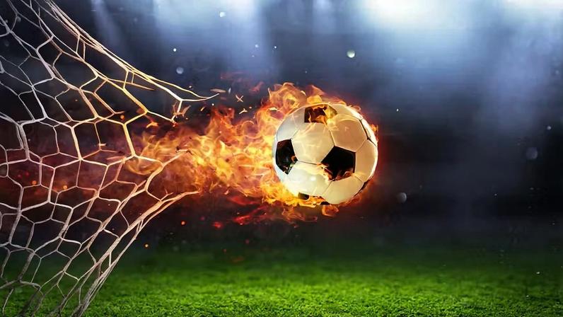 Esporte; bola de futebol em chamas. — Foto: Getty Images