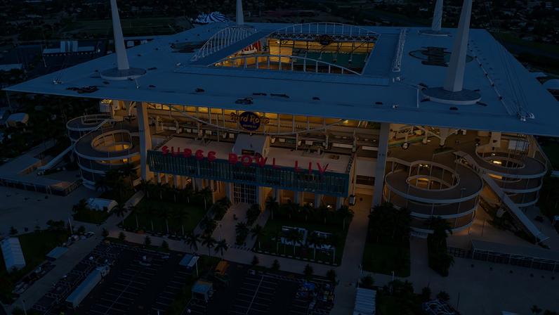 Miami Hard rock Stadium, nos Estados Unidos, é um dos estádios que vai receber jogos na Copa do Mundo de 2026
