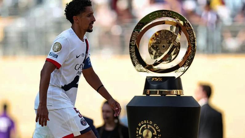 Marquinhos foi vice-campeão do Mundial de Clubes da Fifa de 2025 pelo PSG, batido pelo Chelsea na final