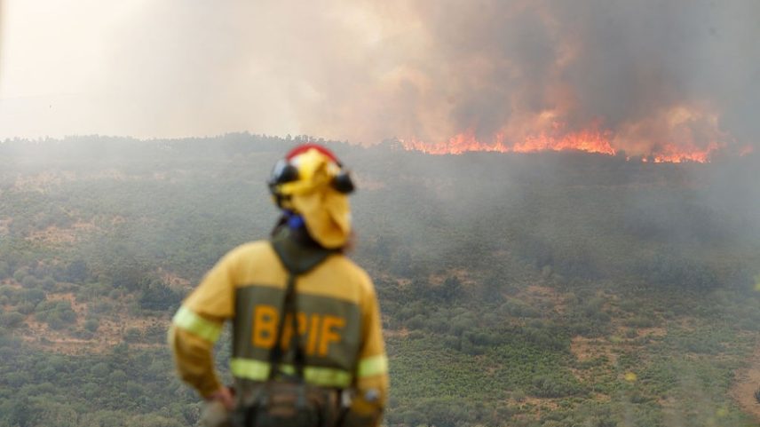 Incêndios florestais na Espanha em agosto de 2025. — Foto: Carlos Castro/Europa Press via Getty Images