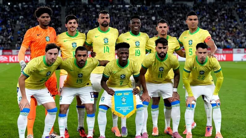 Seleção brasileira em amistoso contra o Japão, em outubro do ano passado — Foto: Toru Hanai/Getty Images