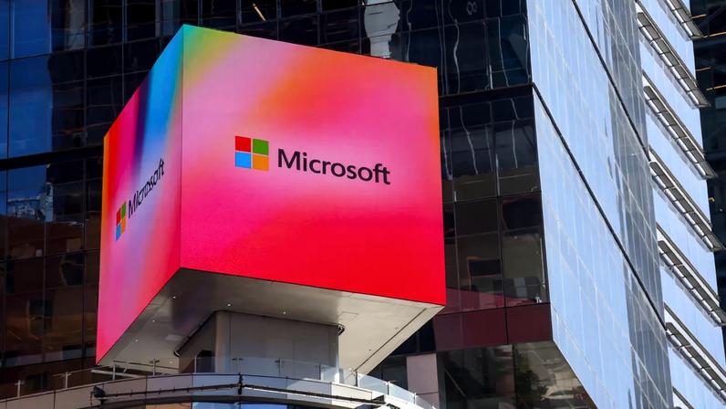 Microsoft signage in NYC