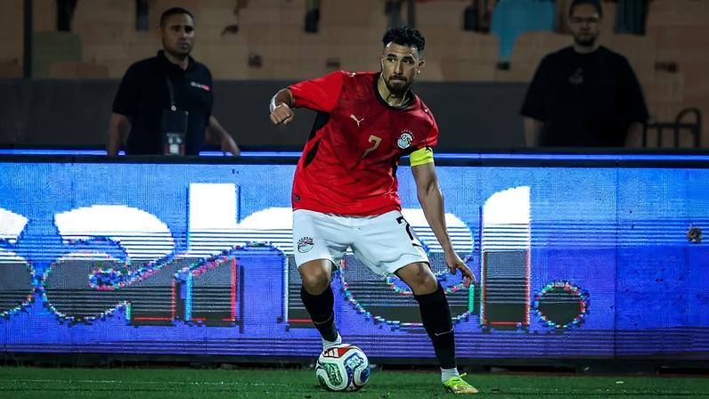 Trezeguet é lateral do Egito — Foto: Ayman Aref/NurPhoto via Getty Images