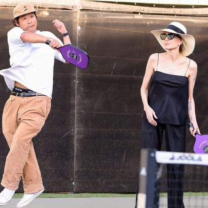 Angelina Jolie prestigia evento beneficente com Pax em Los Angeles