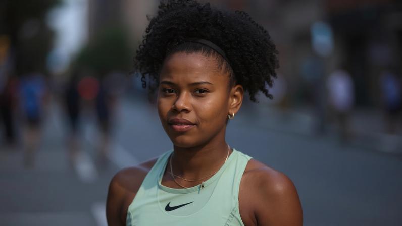 Victória Barros nas quartas de final da chave juvenil de Roland Garros — Foto: Daniel Kopatsch/Getty Images