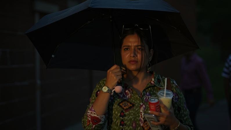 Dia de calorão em Nova Delhi, Índia, com temperatura máxima de 40°C — Foto: Sanchit Khanna/Hindustan Times via Getty Images