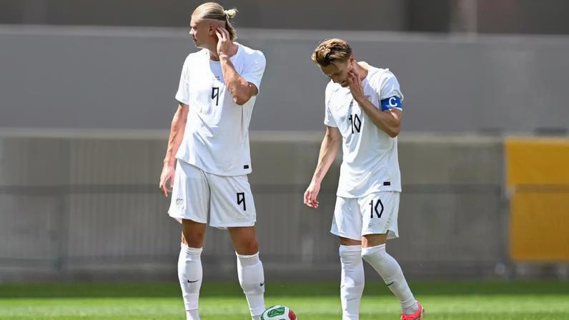 Os dois principais nomes da seleção da Noruega são o atacante Erling Haaland e o meio-campista Martin Ødegaard