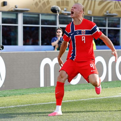 Haaland admite nervosismo na estreia da Copa e celebra vitória da Noruega