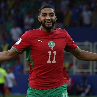 Saibari, autor do primeiro gol de Marrocos contra o Brasil
