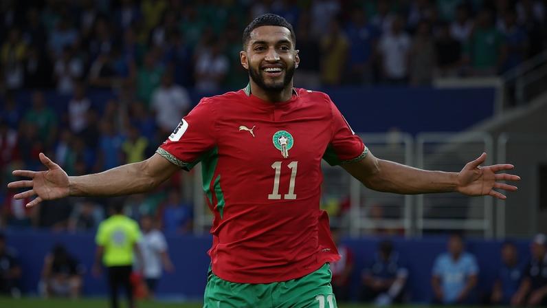 Saibari comemora gol diante da Seleção Brasileira