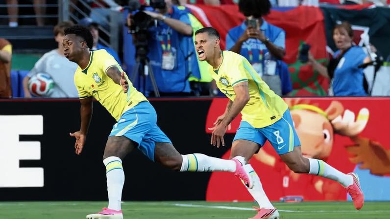 Vini Jr - Brasil x Marrocos - Copa do Mundo — Foto: Dan Mullan/Getty Images