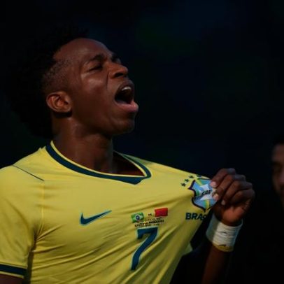 Vini Jr é eleito o melhor em campo no Brasil x Marrocos