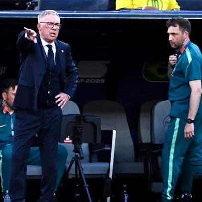 Ancelotti sai irritado após empate do Brasil na Copa do Mundo