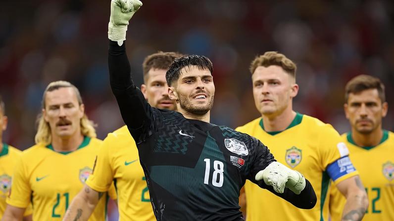 Patrick Beach se destaca em vitória da Austrália sobre a Turquia — Foto: Getty Images