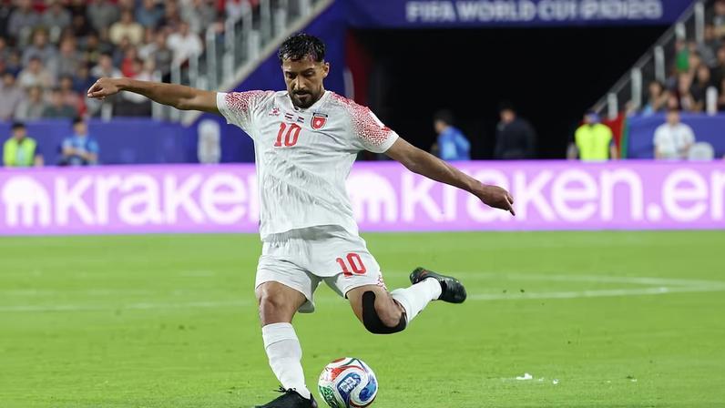 Mousa Al-Taamari, camisa 10 da Jordânia — Foto: Ameen Ahmed/NurPhoto via Getty Images