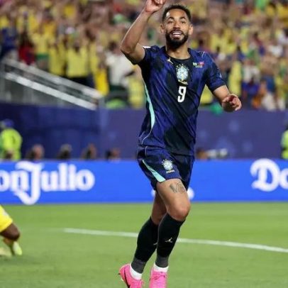 Matheus Cunha marca seu terceiro gol pela seleção, com dois em Copas
