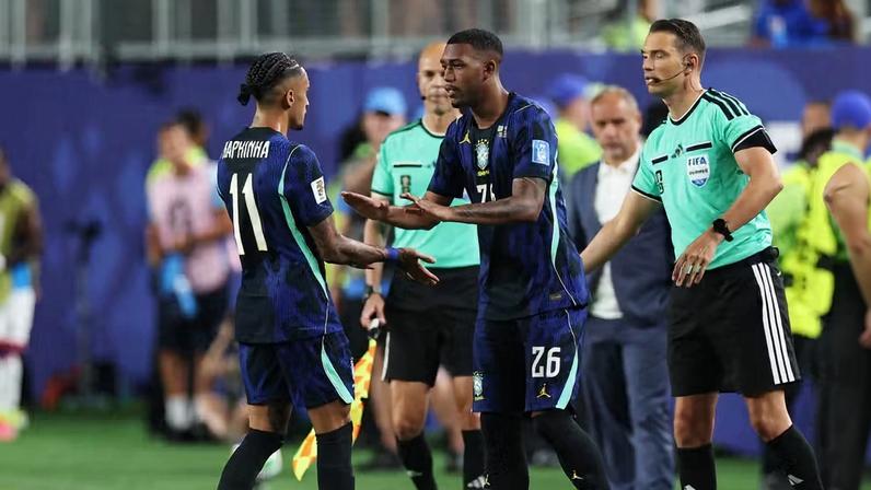 Rayan substitui Raphinha em Brasil x Haiti — Foto: Dan Mullan/Getty Images
