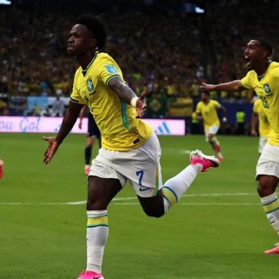Vini brilha no momento certo e conduz Brasil na Copa com Neymar
