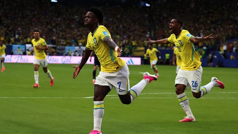 Vini Jr. fez gols nos três jogos do Brasil na primeira fase da Copa