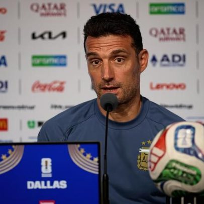 Scaloni afirma que Messi começa no banco contra a Jordânia