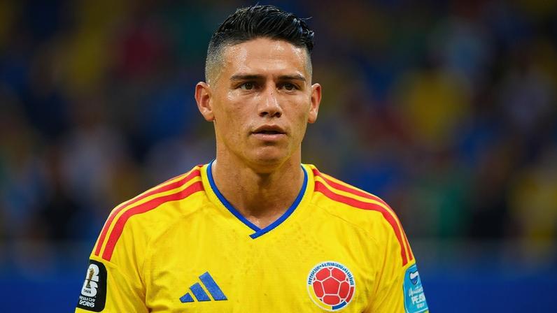 James Rodríguez na partida entre Colômbia e Portugal